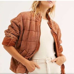 Free People Dolman Quilted Knit Jacket